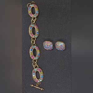 Sorrelli bracelet and earrings bundle
